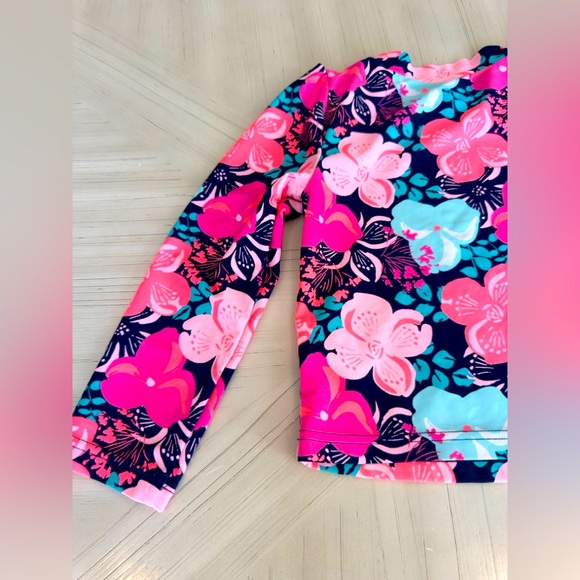 EUC - Carter’s Just One You Toddler Girls Bright Floral Rash Guard Shirt - Sz 5T - Picture 5 of 10